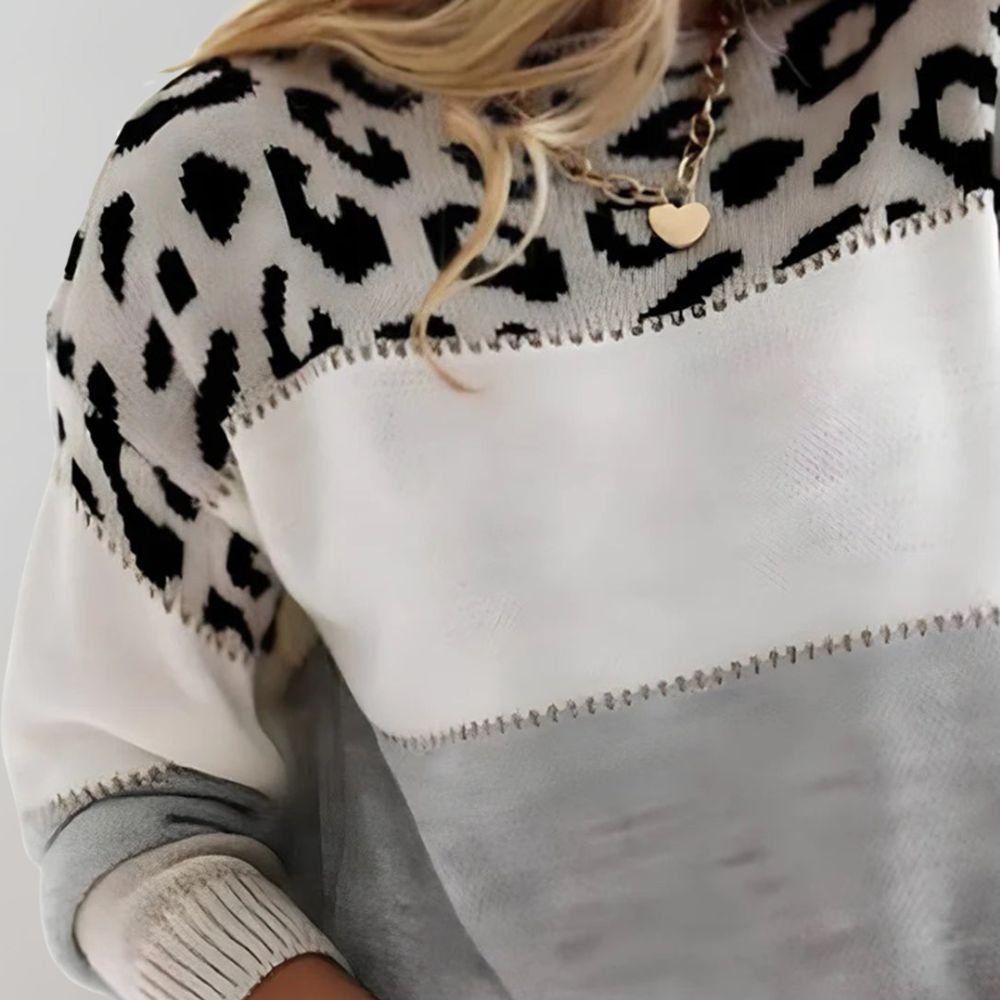Charlene | Casual Leopard Print Sweater