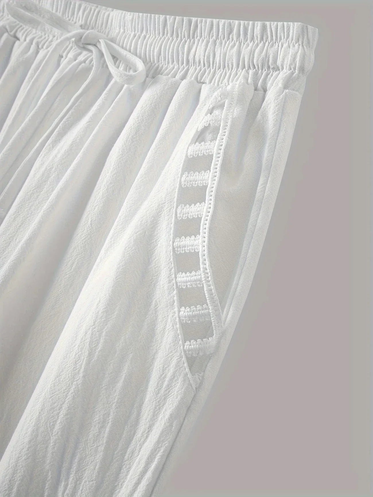 Tracey | Contrast Trim Cropped Pants