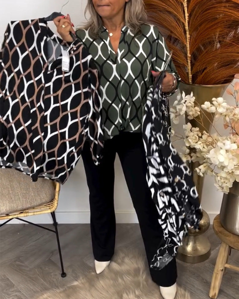 Nora | Blouse With Graphic Print