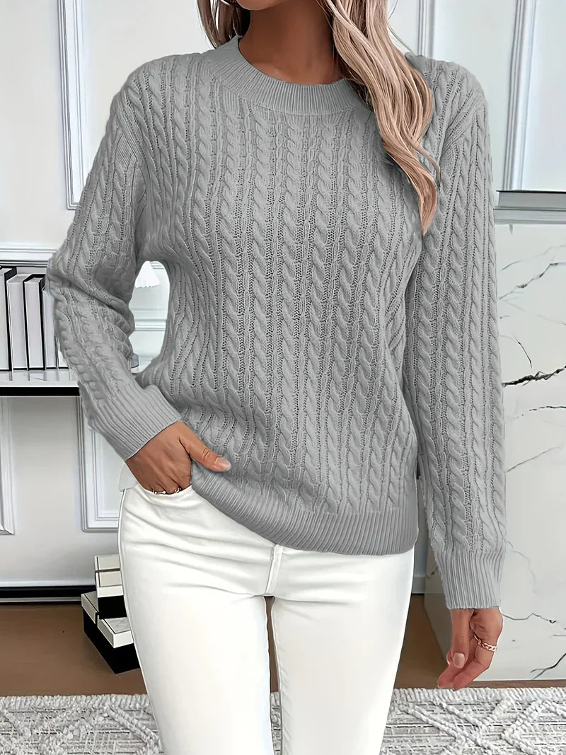 Quinisha - Cable Knitted Sweater