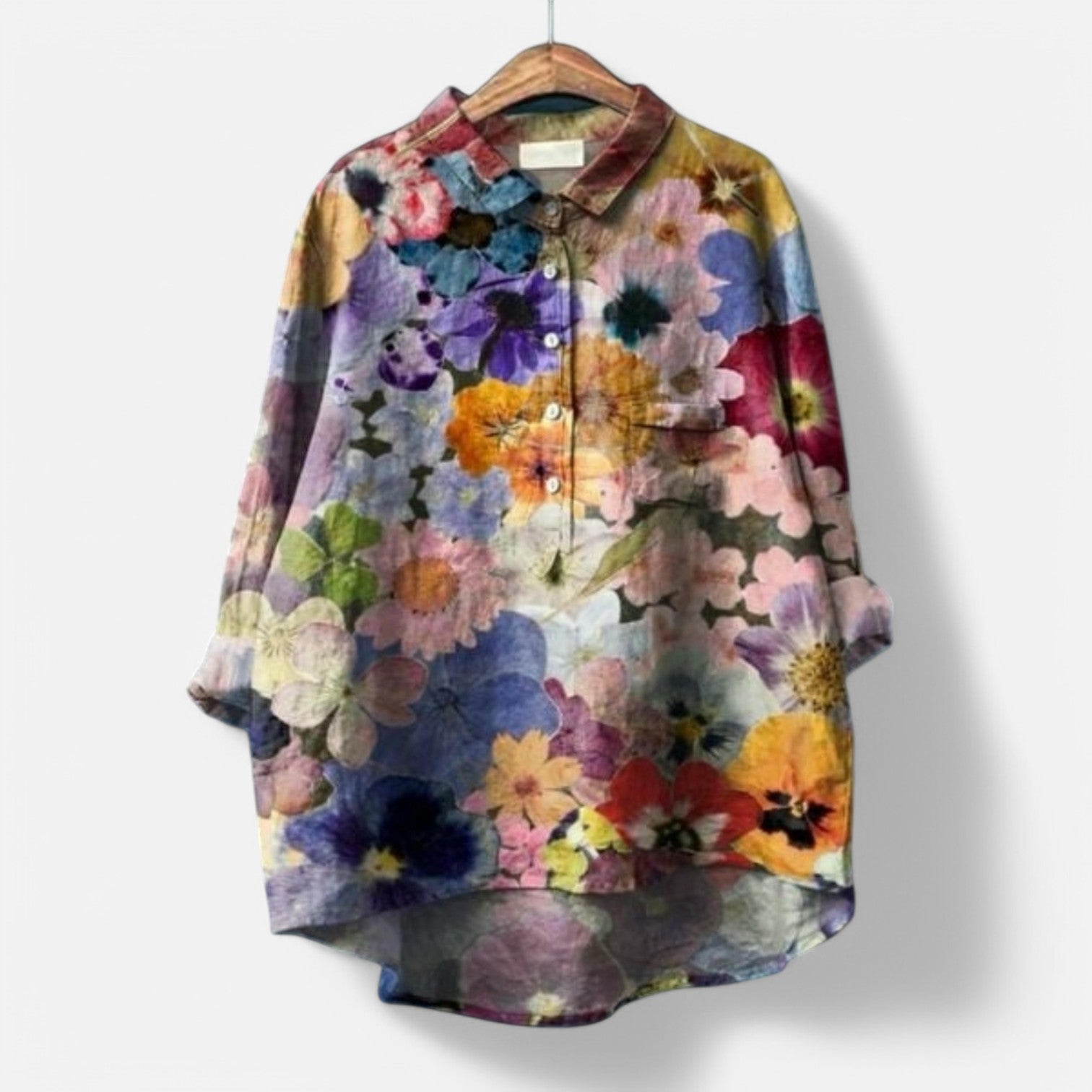 Kiara™ | Stylish Loose-Fit Floral Blouse