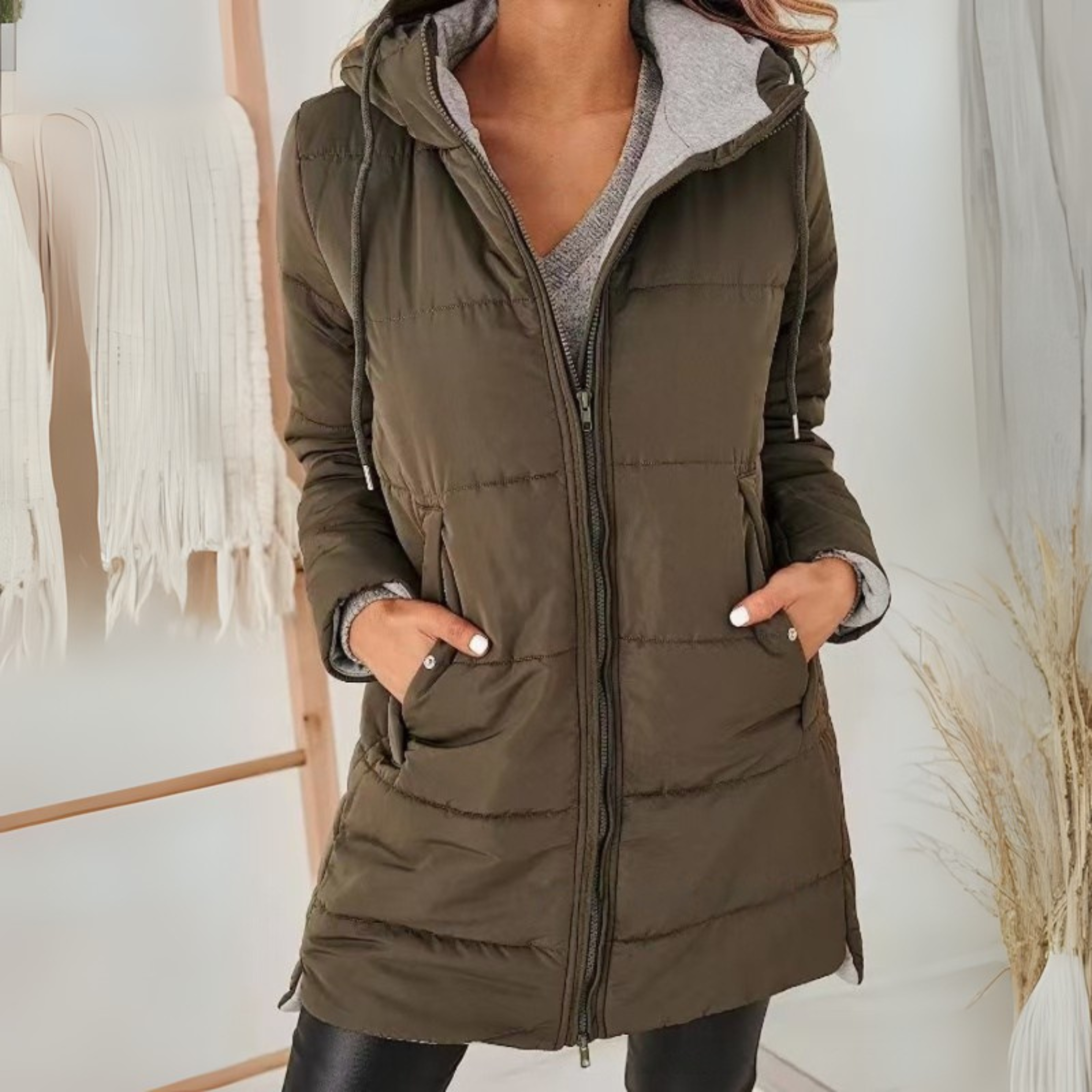 Yila - Casual Hooded Puffer Down Jacket