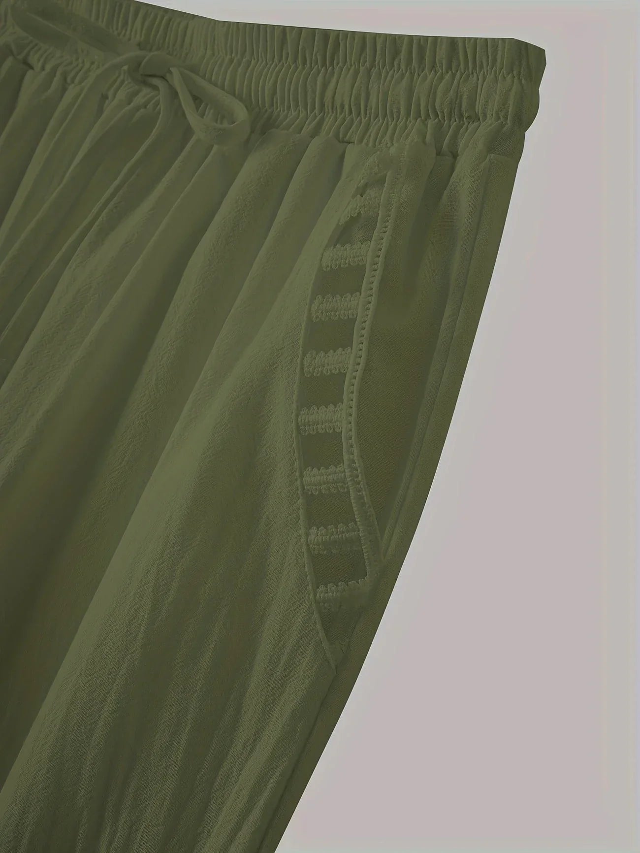 Tracey | Contrast Trim Cropped Pants